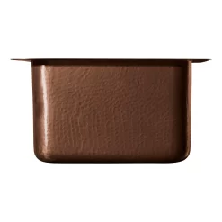 15" Merrick Hammered Copper Sink - Antique Copper -Home-Bathroom 417007 Merrick UM kitchen sink AC 15 front MV70 scaled