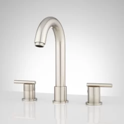 Lester Widespread Bathroom Faucet - Overflow - Brushed Nickel
