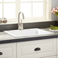 22" Holcomb Drop-In Granite Composite Sink - Cloud White
