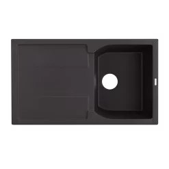 34" Allardt Drop-In Granite Composite Sink With Drainboard - Black 10 34" Allardt Drop-In Granite Composite Sink With Drainboard - Black -Home-Bathroom 425907 Allardt drop in kitchen sink BK 34 top MV90 scaled