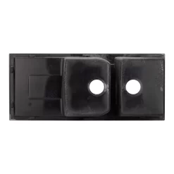 46" Tansi Double-Bowl Drop-In Sink With Drain Board - Black -Home-Bathroom 425910 Tansi dbl drop in kitchen sink BK 46 bottom MV100 scaled