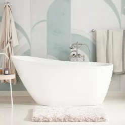 66" Sheba Resin Freestanding Tub - Matte Finish
