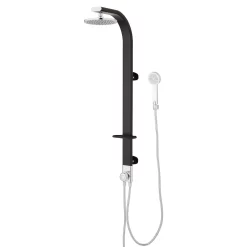 Tilley Outdoor Shower Panel With Hand Shower - Black