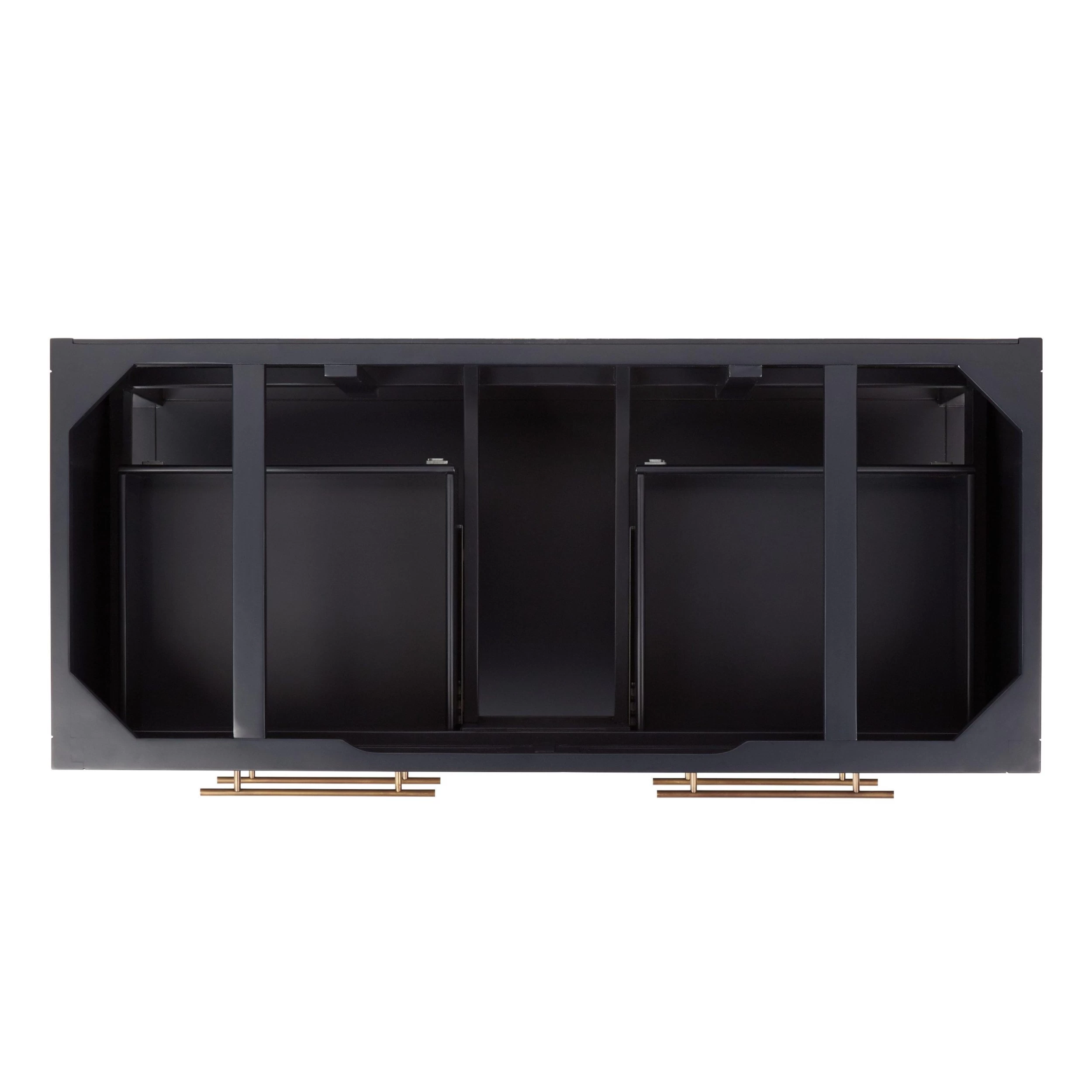 48" Robertson Mahogany Console Vanity For Undermount Sink - Midnight Navy Blue 5 48" Robertson Mahogany Console Vanity For Undermount Sink - Midnight Navy Blue - Image 5