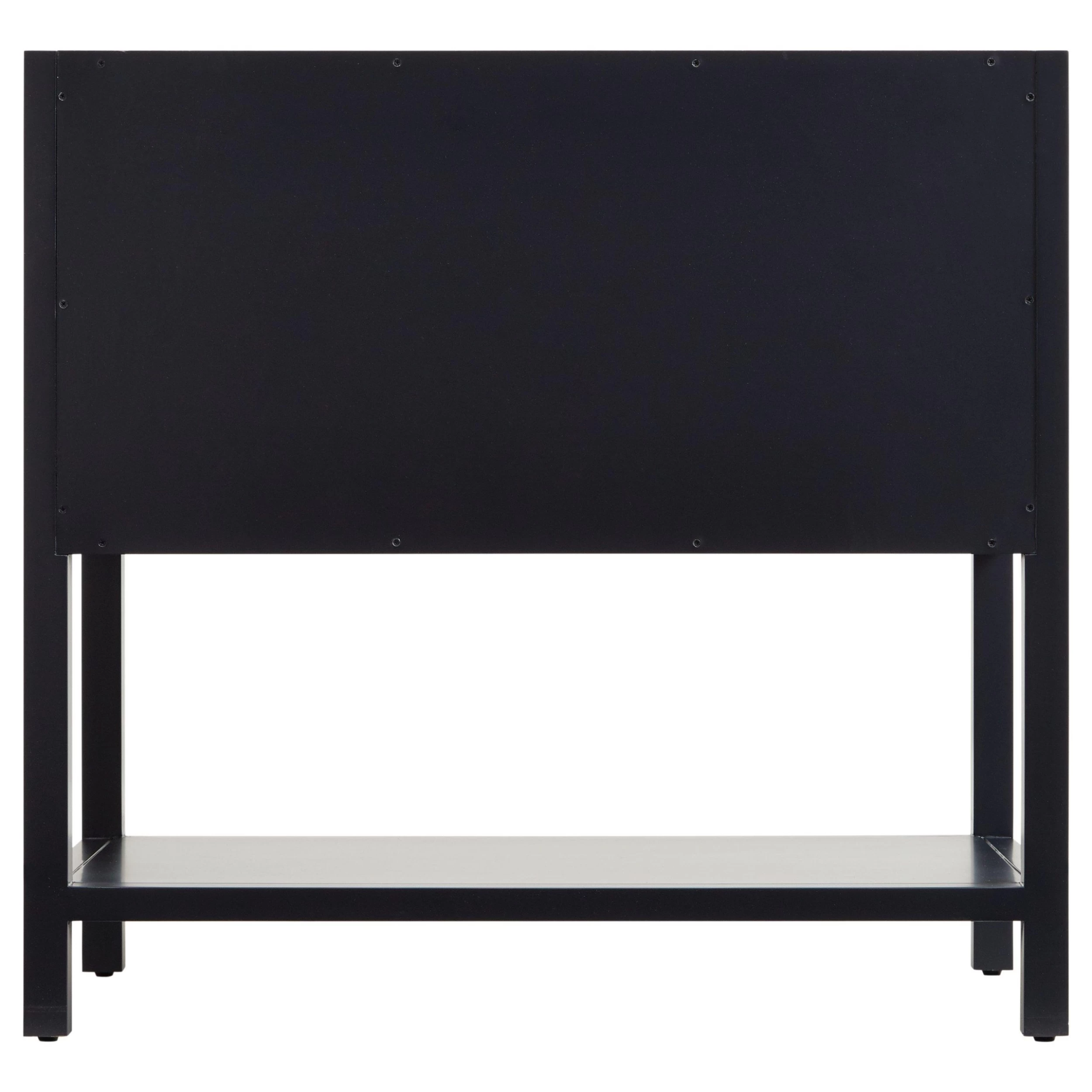 36" Robertson Mahogany Console Vanity For Undermount Sink - Midnight Navy Blue 6 36" Robertson Mahogany Console Vanity For Undermount Sink - Midnight Navy Blue - Image 6