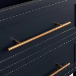 36" Robertson Mahogany Console Vanity - Midnight Navy Blue - Vanity Cabinet Only -Home-Bathroom 433841 robertson vanity midnight navy blue 36 no top pull Detail170 1