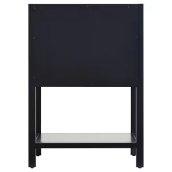 24" Robertson Mahogany Console Vanity - Midnight Navy Blue - Vanity Cabinet Only -Home-Bathroom 433842 robertson vanity midnight navy blue 24 no top back MV90 scaled
