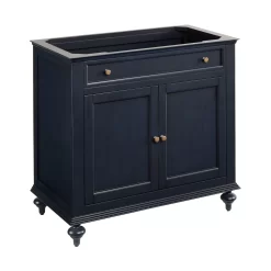 36" Keller Vanity Cabinet -Soft Close Undermount Drawer Slides- Navy Blue