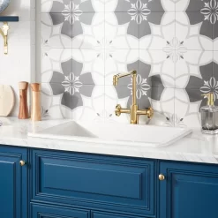 27" Derin Drop-In Fireclay Sink - White