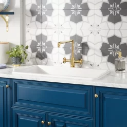 32" Derin Drop-In Fireclay Sink - White