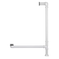 Extended Pop-Up Tub Drain - Swivel Head - Standard Overflow - 1-1/2" Tubing -Home-Bathroom 437337 tub drain WH angle MV60