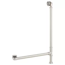 54" Miya Cast Iron Roll-Top Clawfoot Tub - Tap Deck - No Tap Holes - Ball & Claw -Home-Bathroom 438546 tub drain extended daisy BN 1516 angle MV60 7 scaled