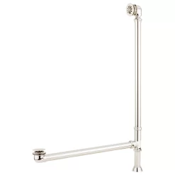 61" Callaway Cast Iron Clawfoot Tub - Tap Deck, No Holes - Ball & Claw Feet -Home-Bathroom 438549 tub drain extended daisy PN 1516 angle MV60 scaled