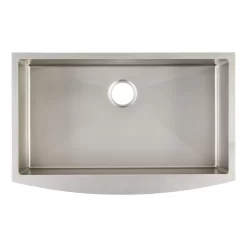 36" Atlas Stainless Steel Farmhouse Sink - Curved Apron - Pewter 10 36" Atlas Stainless Steel Farmhouse Sink - Curved Apron - Pewter -Home-Bathroom 441093 Atlas FH sink pewter 36 top MV90 scaled