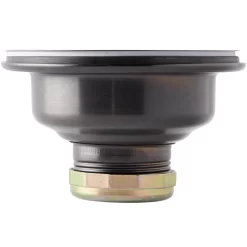 36" Atlas Stainless Steel Farmhouse Sink - Curved Apron - Gunmetal Black -Home-Bathroom 441099 optional sink strainer gunmetal front manual link scaled