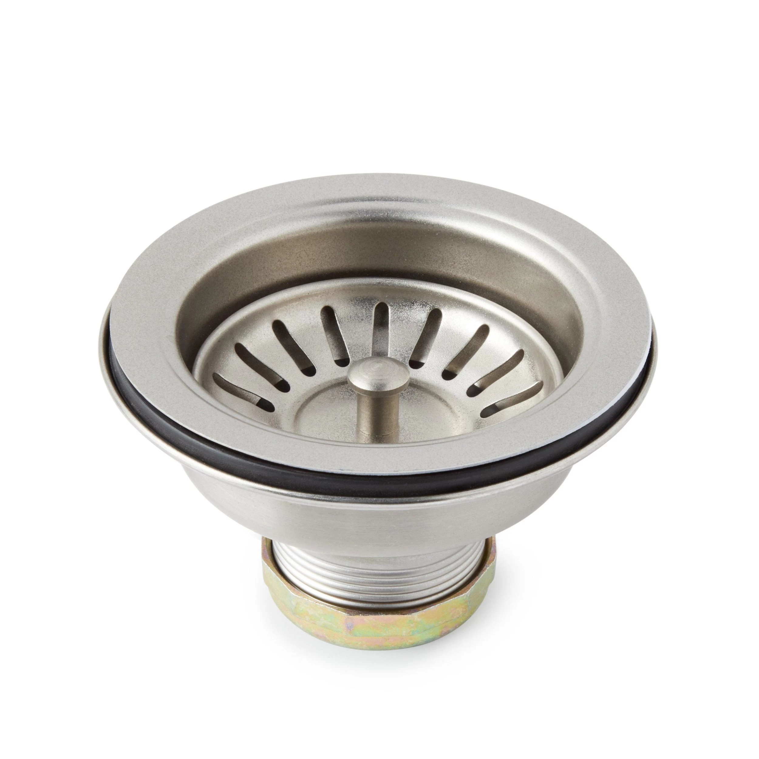 36" Atlas Stainless Steel Farmhouse Sink - Curved Apron - Pewter 7 36" Atlas Stainless Steel Farmhouse Sink - Curved Apron - Pewter - Image 7