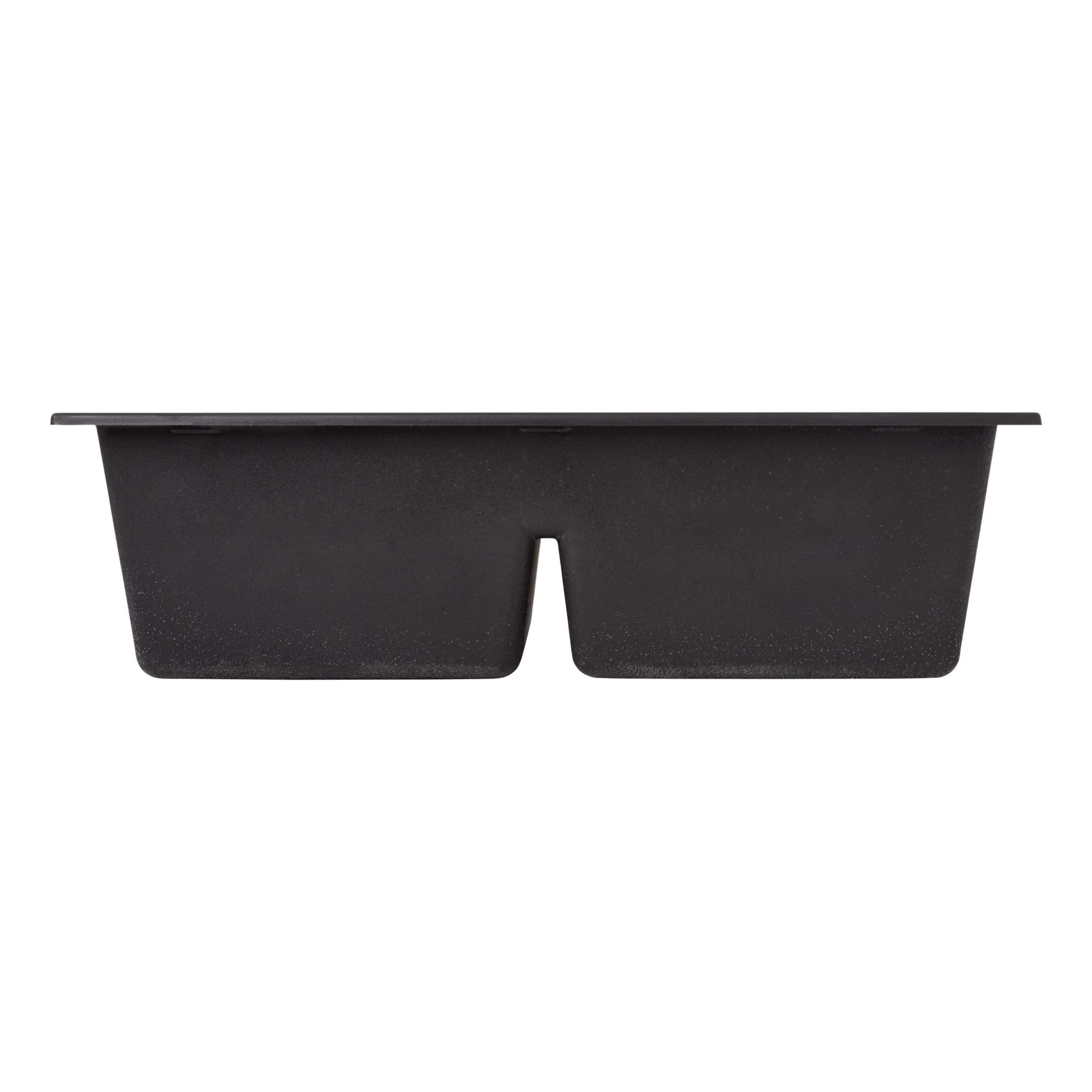 33" Algren Double-Bowl Drop-In Granite Composite Sink - Black 2 33" Algren Double-Bowl Drop-In Granite Composite Sink - Black - Image 2