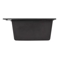 33" Algren Double-Bowl Drop-In Granite Composite Sink - Black 9 33" Algren Double-Bowl Drop-In Granite Composite Sink - Black -Home-Bathroom 441670 Algren dbl drop in kitchen sink BK 33 side MV80