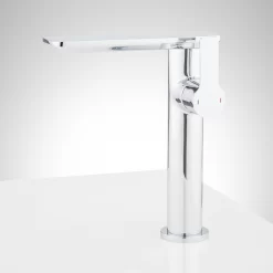 Hollyn Single-Hole Vessel Faucet With Pop-Up Drain -Home-Bathroom 443179 hollyn single hole vessel faucet CP side Beauty30 scaled