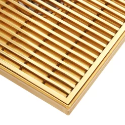 Carmen Square Shower Drain With Drain Flange -Home-Bathroom 443311 Carmen shower drain PB 4 finish Detail160