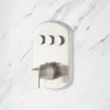Luna Simple Select 3-Way Thermostatic Valve - Brushed Nickel