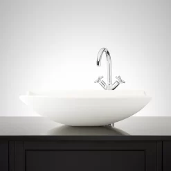 Centauri Matte Resin Vessel Sink - Speckled White