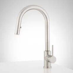 Ravenel Pull-Down Kitchen Faucet With Concealed Sprayer -Home-Bathroom 445047 Ravenel single hole faucet SS side Beauty20 scaled