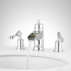 Melton Widespread Waterfall Bathroom Faucet 18 Melton Widespread Waterfall Bathroom Faucet -Home-Bathroom 445962 widespread waterfall bathroom faucet chrome water2 2