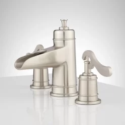 Melton Widespread Waterfall Bathroom Faucet 14 Melton Widespread Waterfall Bathroom Faucet -Home-Bathroom 445963 widespread waterfall bathroom faucet brushed nickel side 4