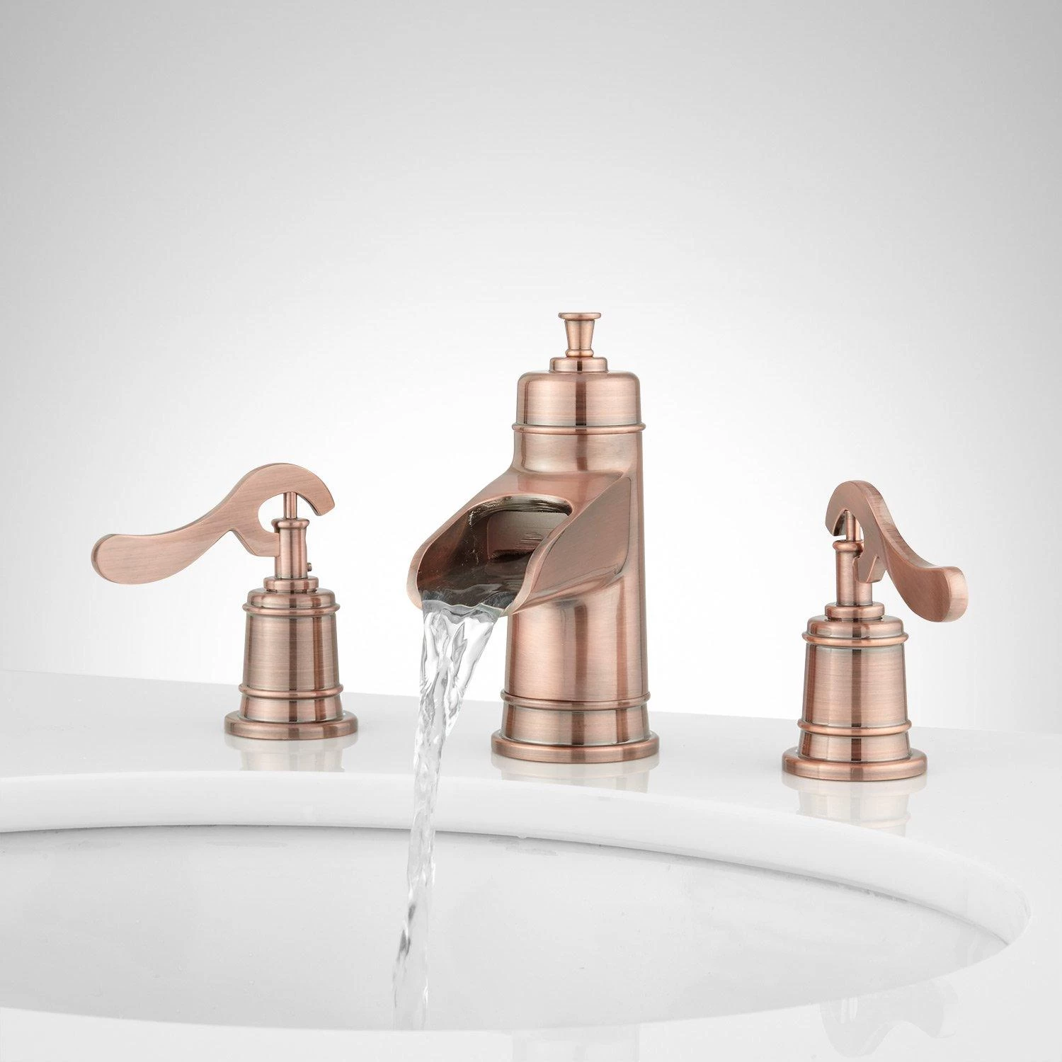 Melton Widespread Waterfall Bathroom Faucet 10 Melton Widespread Waterfall Bathroom Faucet - Image 10