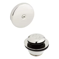 Alcove Tub Pop-Up Drain & Overflow Cover -Home-Bathroom 446710 tub drain overflow PN set MV60
