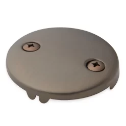 Overflow Cover Plate With Two Screws -Home-Bathroom 446718 overflow cover ORB angle MV60