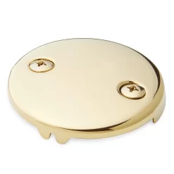 Overflow Cover Plate With Two Screws -Home-Bathroom 446719 overflow cover PB angle MV60