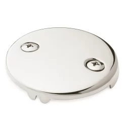 Overflow Cover Plate With Two Screws -Home-Bathroom 446720 overflow cover PN angle MV60