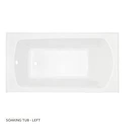 60" X 32" Bradenton Acrylic Alcove Soaking Tub - White 8 60" X 32" Bradenton Acrylic Alcove Soaking Tub - White -Home-Bathroom 446978 Bradenton alcove tub WH 60x32 top MV70 scaled