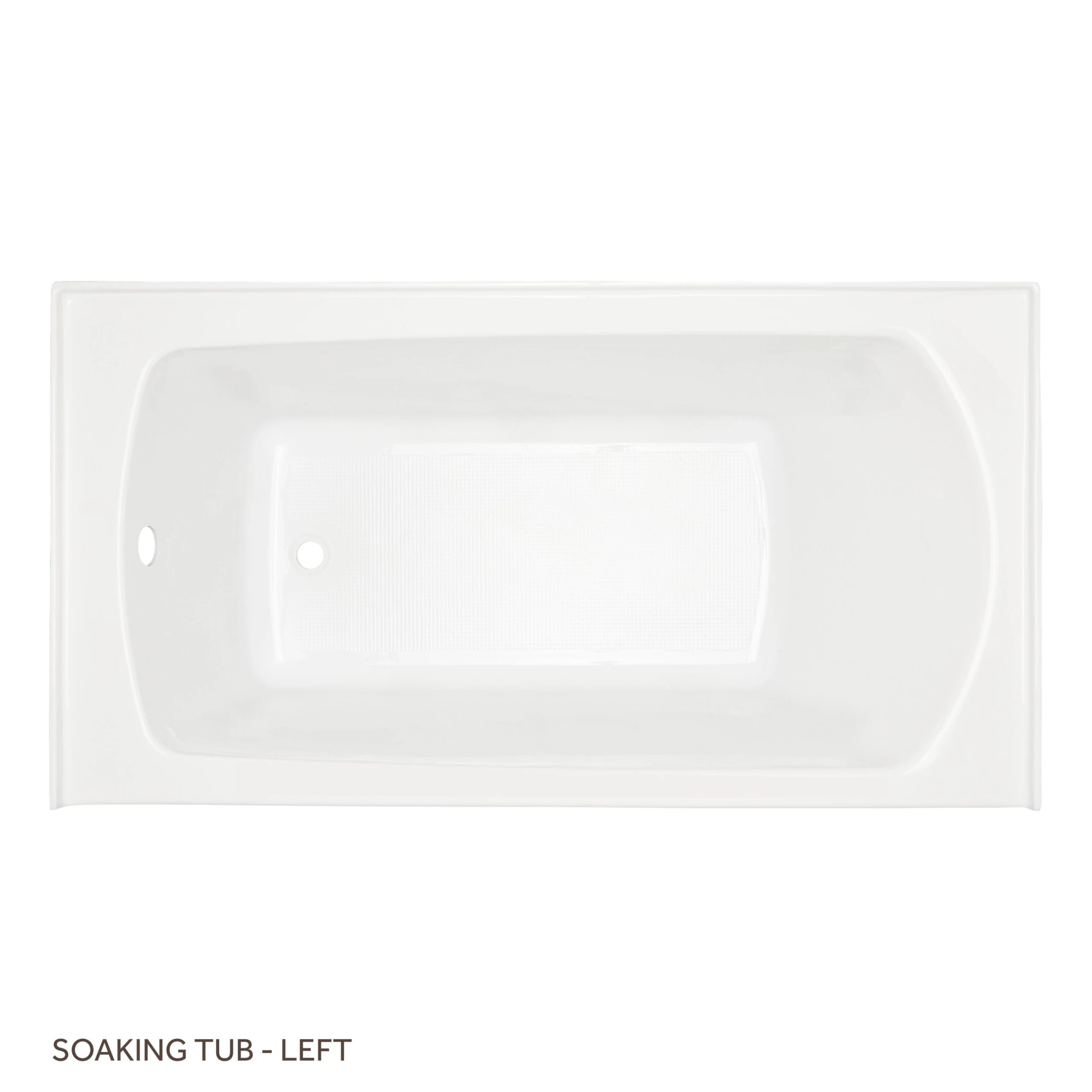 60" X 32" Bradenton Acrylic Alcove Soaking Tub - White 4 60" X 32" Bradenton Acrylic Alcove Soaking Tub - White - Image 4