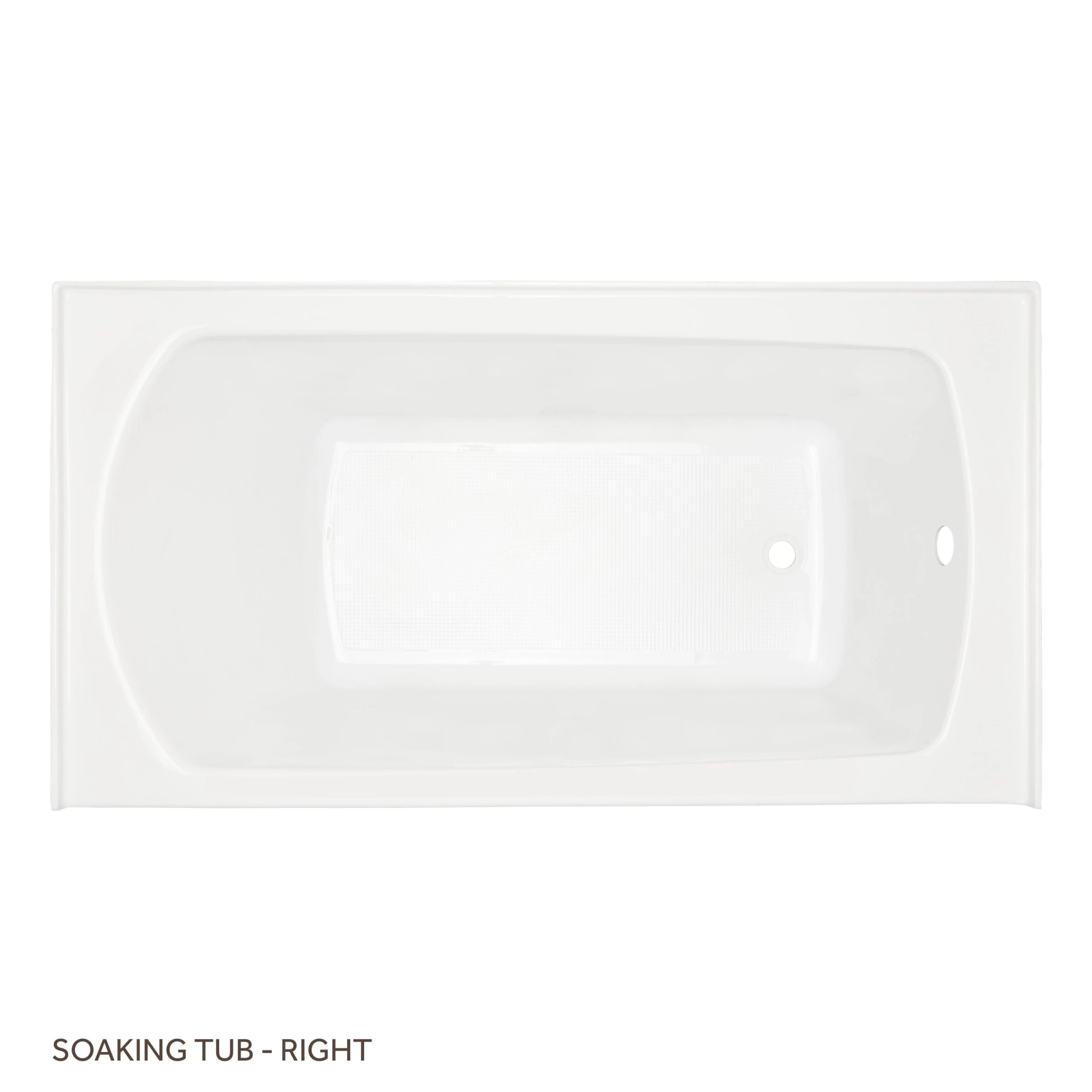 60" X 32" Bradenton Acrylic Alcove Soaking Tub - White 5 60" X 32" Bradenton Acrylic Alcove Soaking Tub - White - Image 5