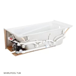 60" X 32" Bradenton Acrylic Alcove Whirlpool Tub - White -Home-Bathroom 446982 Bradenton alcove wp tub WH 60x32 back MV80 scaled