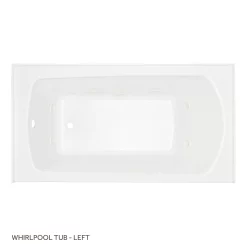 60" X 32" Bradenton Acrylic Alcove Whirlpool Tub - White -Home-Bathroom 446982 Bradenton alcove wp tub WH 60x32 top MV70 scaled