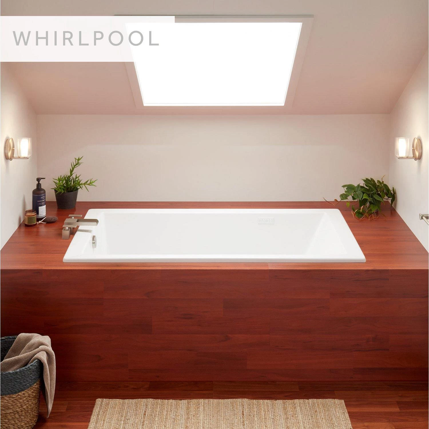 66" X 36" Sitka Acrylic Drop-In Whirlpool Tub - White 1 66" X 36" Sitka Acrylic Drop-In Whirlpool Tub - White