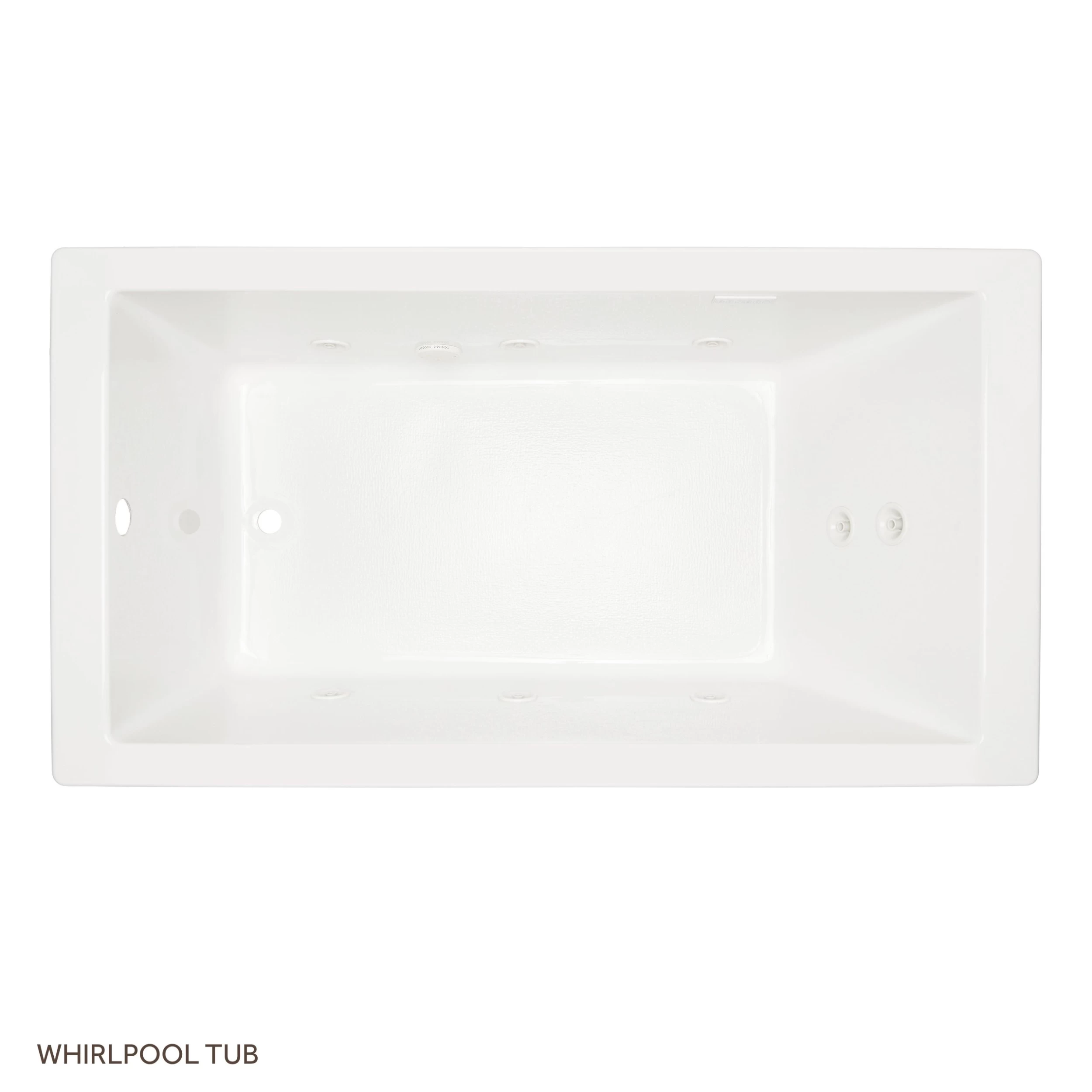 66" X 36" Sitka Acrylic Drop-In Whirlpool Tub - White 2 66" X 36" Sitka Acrylic Drop-In Whirlpool Tub - White - Image 2