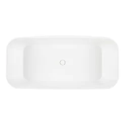 66" Inoma Solid Surface Freestanding Tub - Gloss Finish -Home-Bathroom 447229 Inoma tub WH RR 66 top MV80 scaled