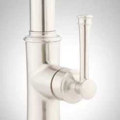 Beasley Kitchen Faucet With Pull-Down Spring Spout - Stainless Steel -Home-Bathroom 447390 Beasley single hole faucet SS handle Detail170