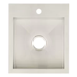 18" Sitka Stainless Steel Drop-In Prep Sink -Home-Bathroom 447416 Sitka drop in kitchen sink SS 18 top MV90