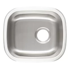 18" Calverton Stainless Steel Undermount Prep Sink -Home-Bathroom 447653 Calverton UM kitchen sink SS 18 top MV90