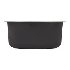 17" Calverton Round Stainless Steel Undermount Prep Sink -Home-Bathroom 447654 Calverton UM kitchen sink SS 17 front MV70