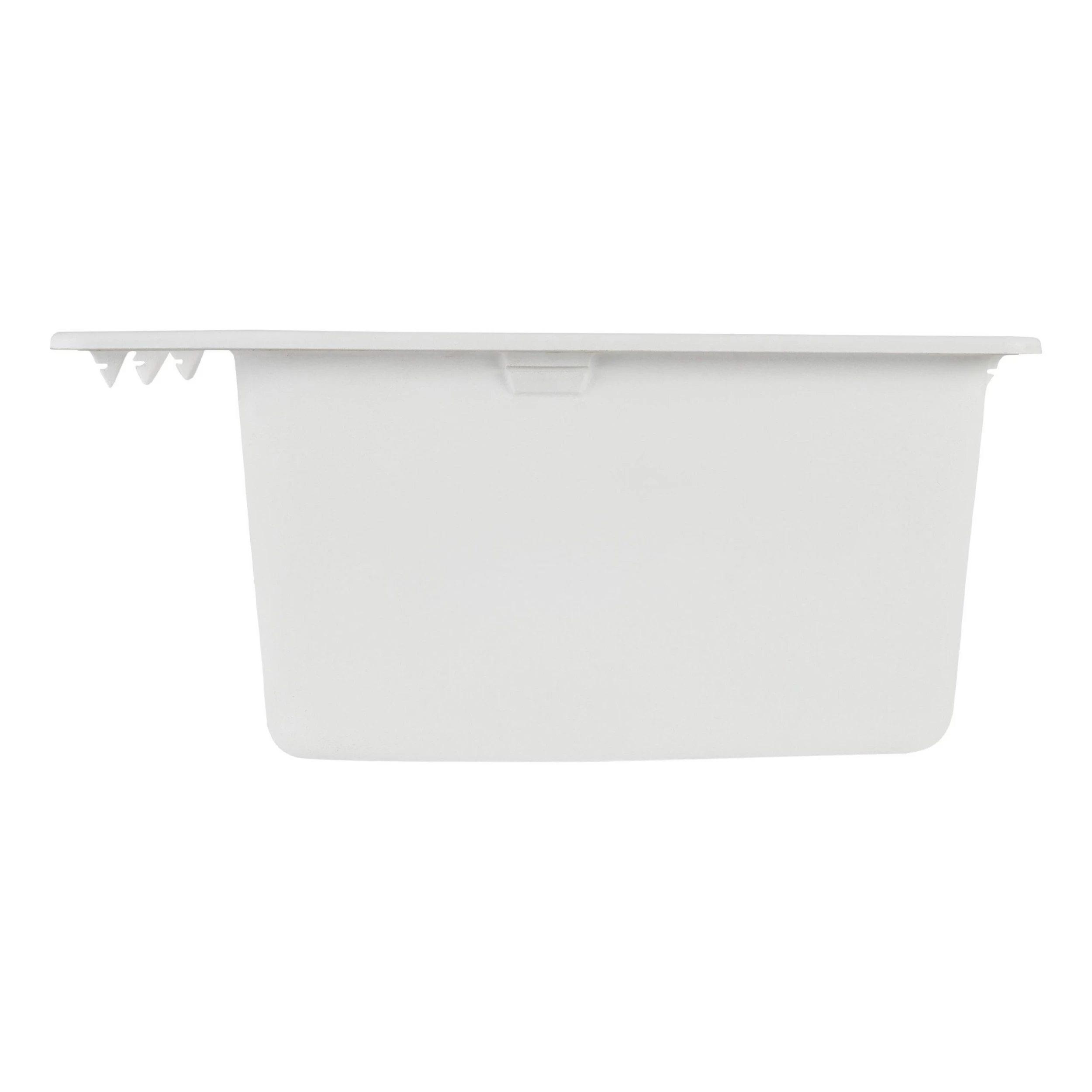 33" Totten Double-Bowl Granite Composite Drop-In Kitchen Sink - White 4 33" Totten Double-Bowl Granite Composite Drop-In Kitchen Sink - White - Image 4