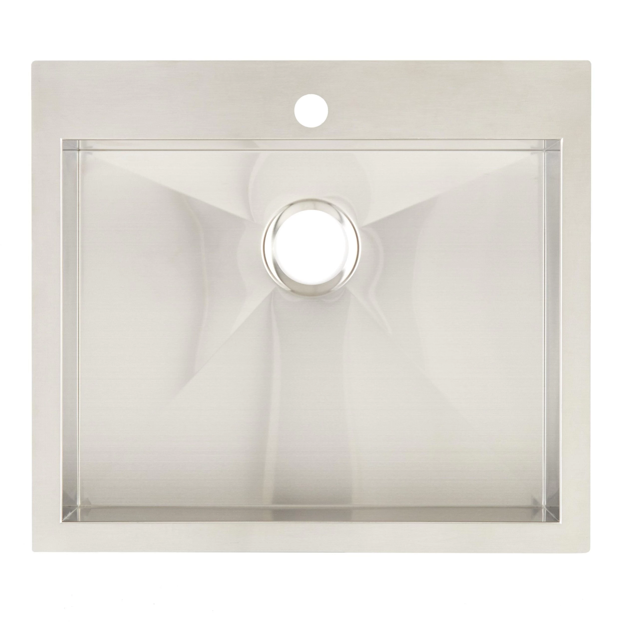 25" Sitka Stainless Steel Undermount Kitchen Sink - 4-Hole 5 25" Sitka Stainless Steel Undermount Kitchen Sink - 4-Hole - Image 5