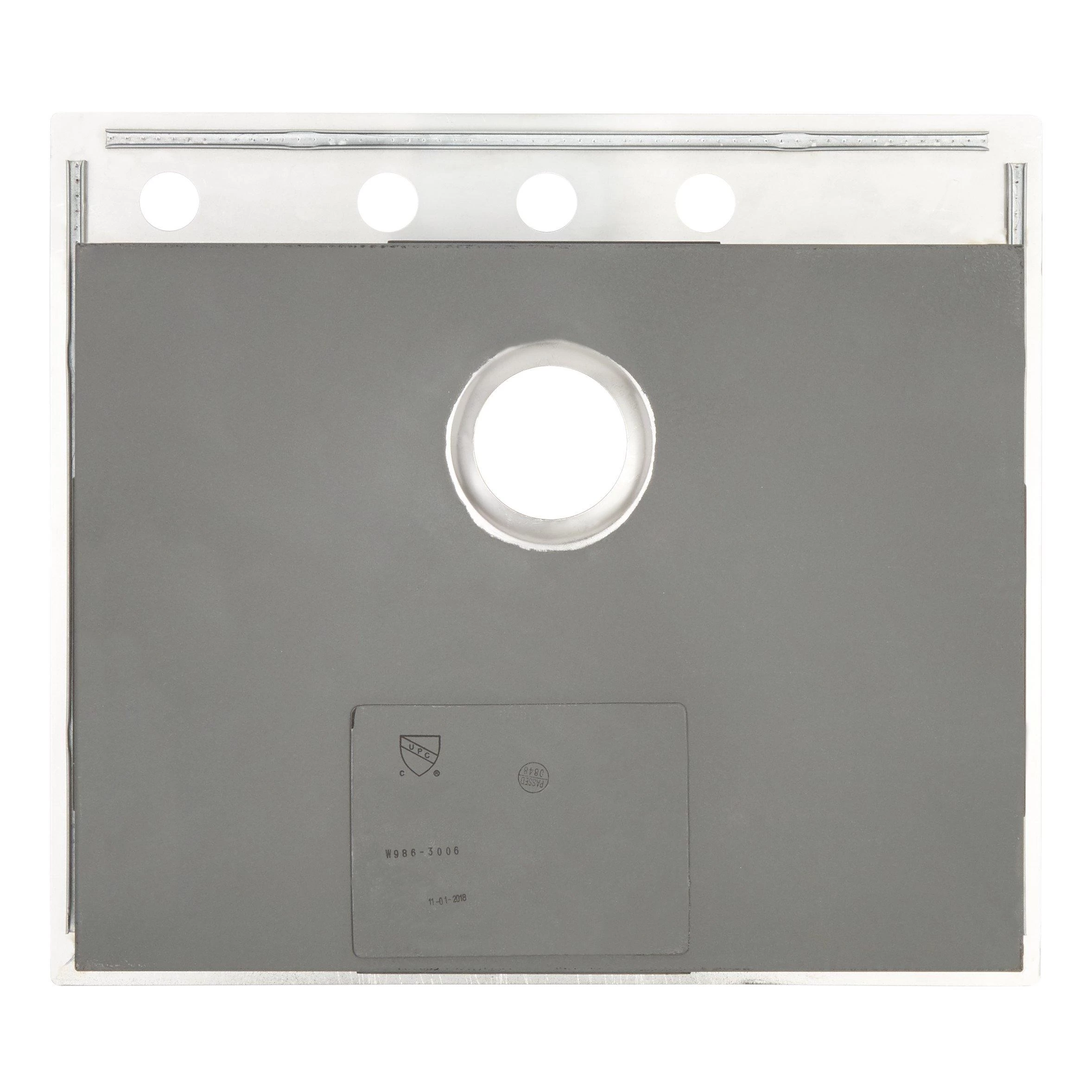 25" Sitka Stainless Steel Drop-In Kitchen Sink - 4-Hole 5 25" Sitka Stainless Steel Drop-In Kitchen Sink - 4-Hole - Image 5