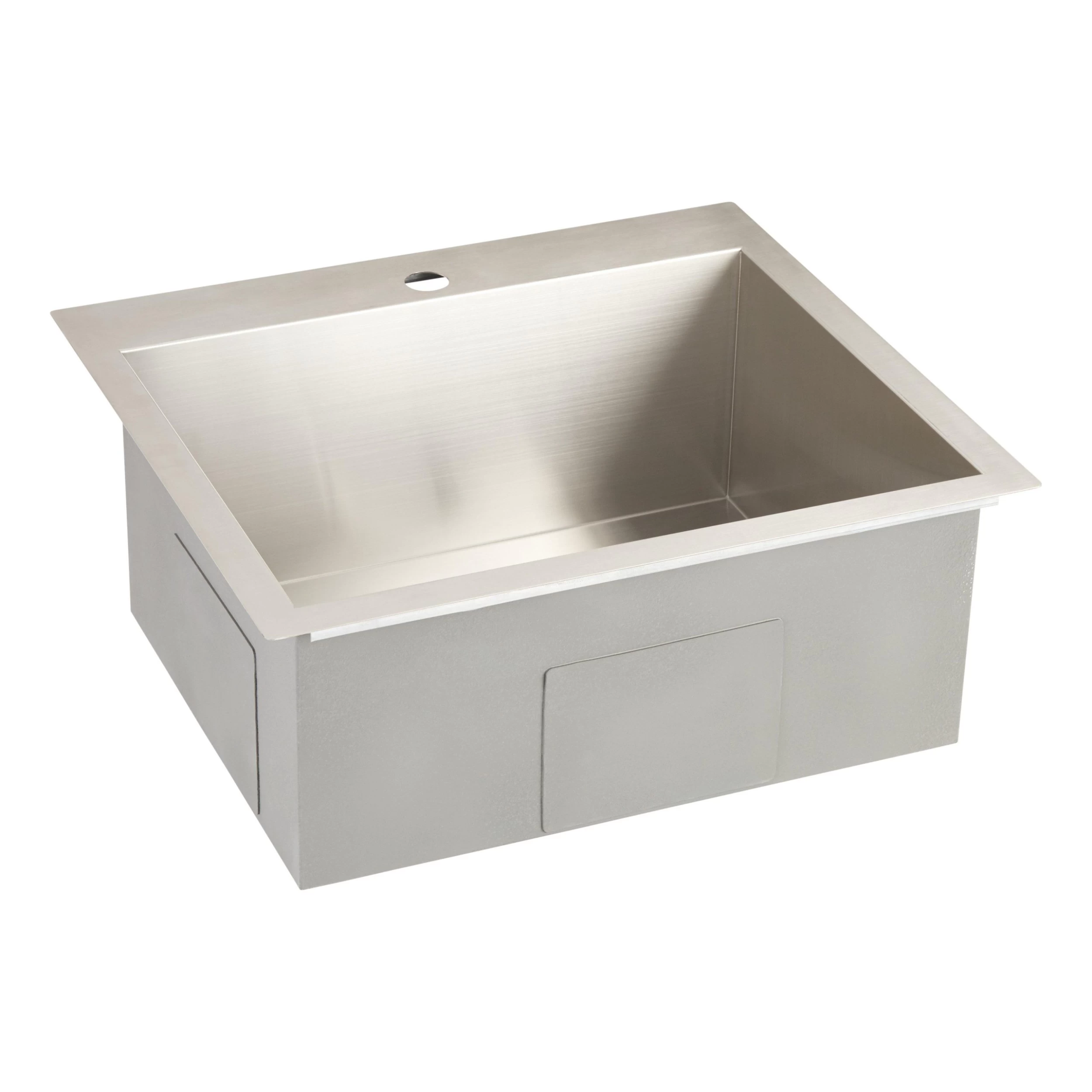 25" Sitka Stainless Steel Undermount Kitchen Sink - Single-Hole 2 25" Sitka Stainless Steel Undermount Kitchen Sink - Single-Hole - Image 2
